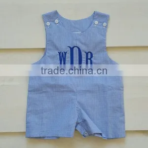 Baby Boy Shortall Newborn Boys Rompers Applique Boys Shirt Jon Jons Shortall thumbnail-1