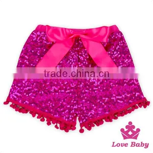 Baby Sequin Shorts ,sequin Shorts Wholesale Girls , Wholesale Sequin Ruffle Shorts thumbnail-2
