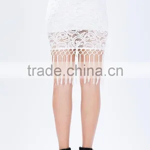 Hottest Crochet Party Skirts Women Skirt Design With Falling Fringe thumbnail-4