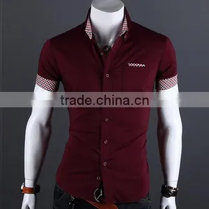 100% Cotton Casual Fashion Men's Short Sleeve Shirt thumbnail-4