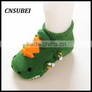 3D Animal Cartoon Design Non-slip New Born Baby Fashion Soft Socks for Infant thumbnail-1