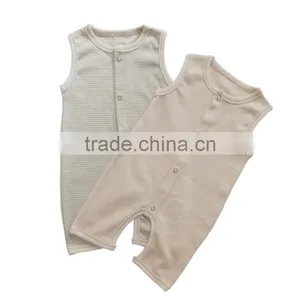 Wholesale 100% Organic Romper Baby Summer Baby Onesie Custom Printing thumbnail-1
