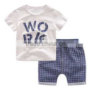 Wholesale Quality Cotton Printing Kids Sport Clothes Set thumbnail-2