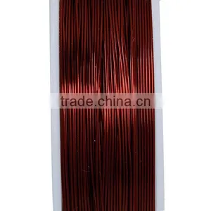 Copper Beading Wire Thread Cord Round Antique Copper 0.4mm Dia. , 2 Rolls thumbnail-2