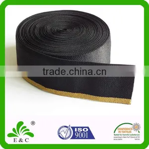 High Elasticity Golden Stripe Flat Elastic Waistband For Garment thumbnail-1