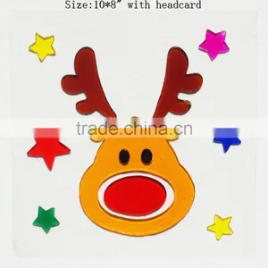 Reindeer Santa Claus Gel Window Decoration Sticky Jelly Halloween Window Sticker Home Decoration thumbnail-2