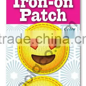 Mini Color Iron on PU Patch Heat Press Patches for Clothing thumbnail-1