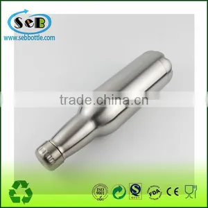 Double Wall Beer Shaped Stainless Steel Flask Vacuum Bottle thumbnail-2