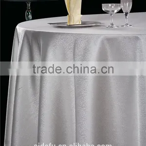 Popular Polyester Damask Jacquard Banquet Round Table Cloth thumbnail-4