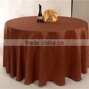 Wholesale Luxury Decoration Round Polyester Damask Table Cloth thumbnail-3