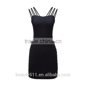 New Ladies Fashion Dress 2017 Design Elastic Waist Wine Dress SD22 thumbnail-6