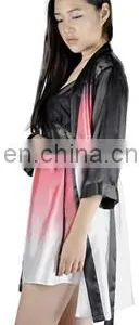Differrent Style Fashion Satin Lingerie Sexy Night Robe thumbnail-2