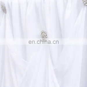 Fashion High Grade Quality White Whinestone Table Skirting thumbnail-3
