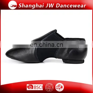 Leather Neoprene Elastic Slip-on Jazz Shoes thumbnail-6