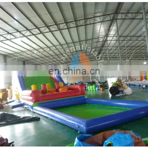 2017 Hot Promote Inflatable Pool Children Inflatable Obstacle Course With Pool for Sale thumbnail-2