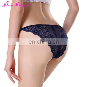 Lastest Ice Silk Without Trace Lace Hipster Elastic Transparent Sexy Panties thumbnail-3