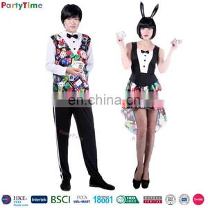 Wholesale Party Costume Adult Playing Card Couples Halloween Costumes thumbnail-1