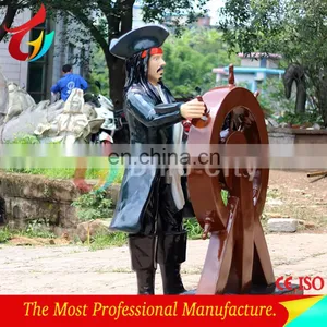 Decorative Fiberglass Iron Man in Real Size For Sale thumbnail-5