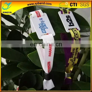 Custom Woven Polyester Uhf Rfid Wristband thumbnail-3
