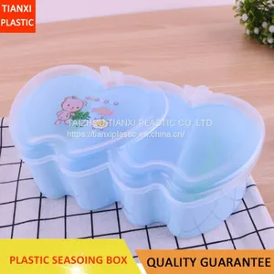 PLASTIC HEART DESIGN CHEAP SEASONING BOX SPICE BOX thumbnail-1