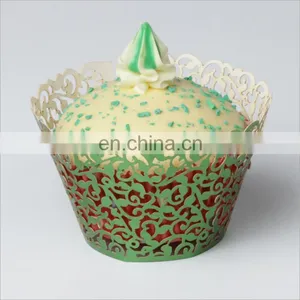 Cupcake Wrappers Filigree Vine Cake Wraps Wedding Birthday Decorating thumbnail-4