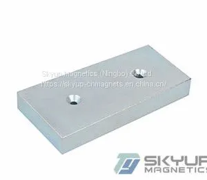 NdFeB Magnets With Block Used in Automobile Produced by Professional Manufacturer Magnetsics thumbnail-2