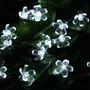 7M 50 LED Solar String Light 4.8M 20LED Sakura Flower Christmas Fairy Light Outdoor Garden Wedding Holiday Light thumbnail-2