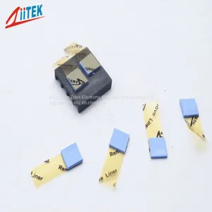 4mm Thickness Blue Color High Conductivity Silicone Thermal Gap Filler Pads thumbnail-5