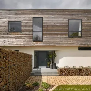 Awesome Retaining Wall Using Gabion Baskets Filled With Stones for Landscaping thumbnail-1