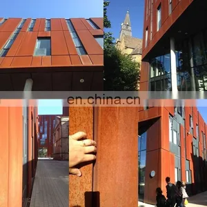 Facade Corten, High Quality Corten Steel Cladding Price m2 thumbnail-6