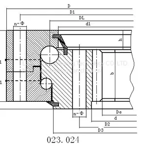 023.40.1250 Slewing Ring/Slewing Bearing/Turnable Ring With Internal Gear 1426*1074*160mm thumbnail-1