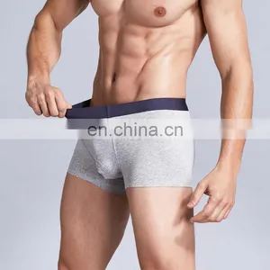Mens Boxer Briefs No Ride-up Men's Underwear Boxer Briefs Cotton Mid-waist Seamless Underwear Men thumbnail-4