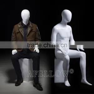 Sitting Male Abstract Mannequin thumbnail-1