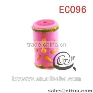 Wholesale Top Quantity Acrylic Pink Glass Round Beads EC096 (DIY) thumbnail-1