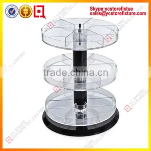 3 Tier Acrylic Rotating Nail Polish Rack thumbnail-1