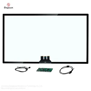 Dingtouch Large Size 10 Touch Points EETI Interface 43 Inch Capacitive Multi Touch Panel Screen thumbnail-1