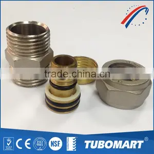 Profession Compression Coupling Demountable Brass Screw Fittings for PAP Pipes thumbnail-1