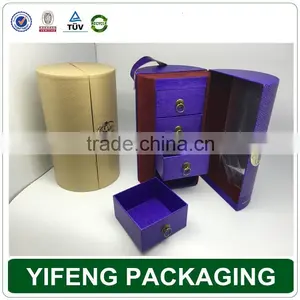 Exquisite and Luxury Cardboard Paper Mooncake Gift Boxes With Drawer thumbnail-1