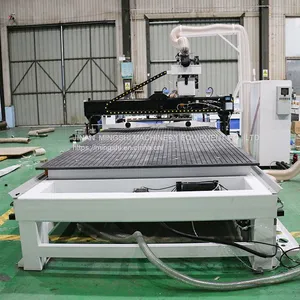 Production Line CNC Router Wood Working Automatic Loading and Unloading Nesting Machine for Cnc Furniture Cabinet thumbnail-5