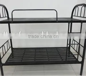 Cheap Heavy Duty Metal Strong Dormitory Military Double Steel Army Bunk Bed With Iron Stepladder thumbnail-1