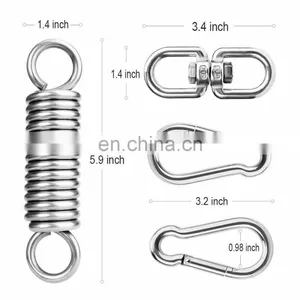 Various Sizes Carabiner Stainless Steel Spring Snap Hook Carabiner 304 Stainless Steel Clips thumbnail-3