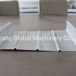 Aluminum-Galvanized Construction Material Roofing Sheet Standing Seam Profile Manufacture Line thumbnail-2