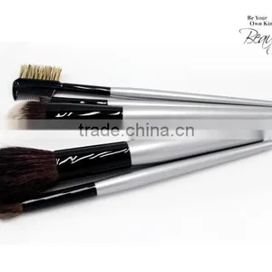 2016 Hot Sale Custom Logo Easy to Carry Makeup Brush Set for 5 Pcs thumbnail-3