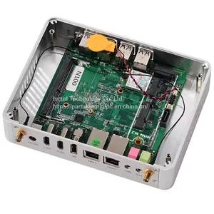 Partaker Fanless Mini PC Alder Lake-N Intel Core N100 Windows 11 Pro HTPC 2 x LAN 1 x DP 2 x HDMI WiFi Desktop Computer thumbnail-4