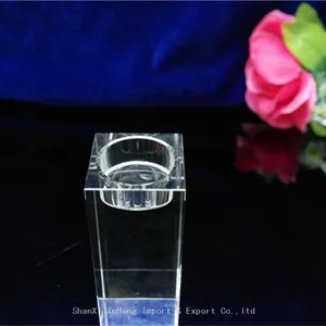 Europe K9 Crystal Candle Holders Stand Wedding Home Decor Candlestick Table Centerpieces thumbnail-2