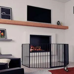 Iron Adjustable Fireplace Fence thumbnail-1