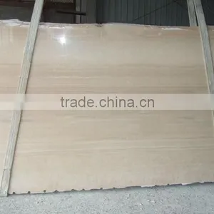 Fashionable Design Natural Polished White Wooden Vein Marble Flooring Stone thumbnail-2
