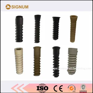 Rail Plastic Dowel for Screw Fasteners of Concrete Sleepers thumbnail-1
