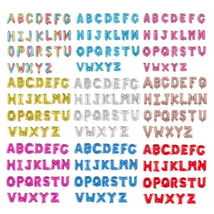 16Inch Letter Balloons Foil Mylar Ballon Alphabet T (A-Z) for Wedding Birthday Bridal Shower Anniversary Celebration thumbnail-1