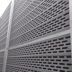 Top Cambered Acrylic and PVC Acoustic Insulation Panels Arc-Shape Construction Noise Reduction Fencing for Pump Stations thumbnail-6